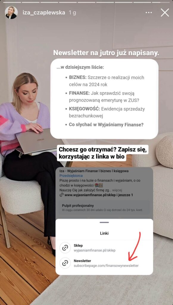 Jak często wysyłać newsletter? Przykład Izy Czaplewskiej